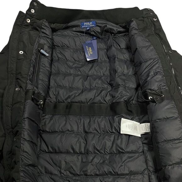 Polo Ralph Lauren Mens Triple Black Field Jacket size Large New with Tags (b) - Picture 6 of 14